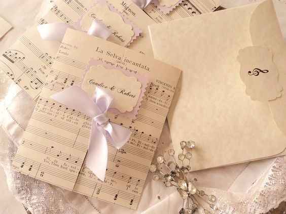 Inspiração tema música convites