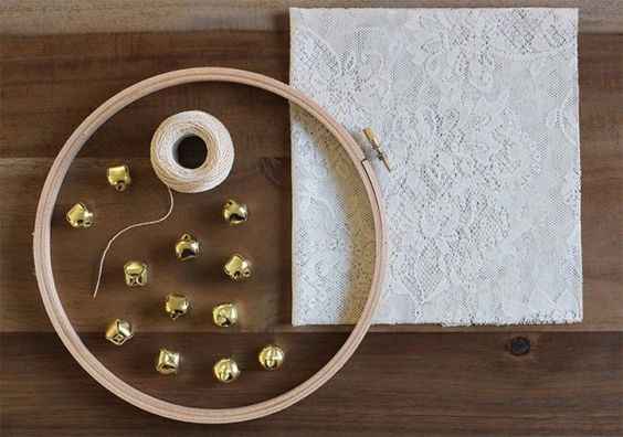 Materiais para realizar as pandeiretas