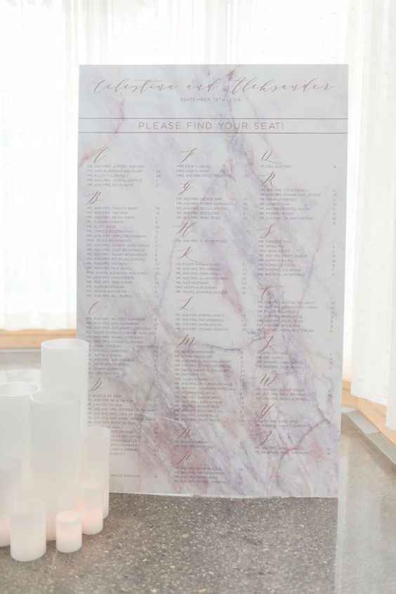 Seating plan moderno 