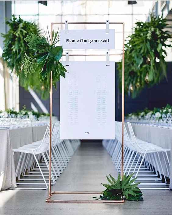 Seating plan moderno 