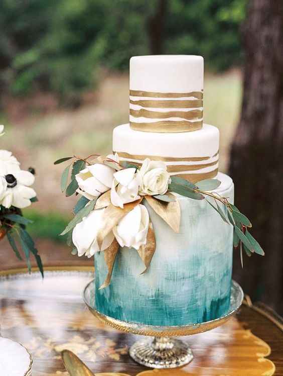 Bolo de casamento moderno 6