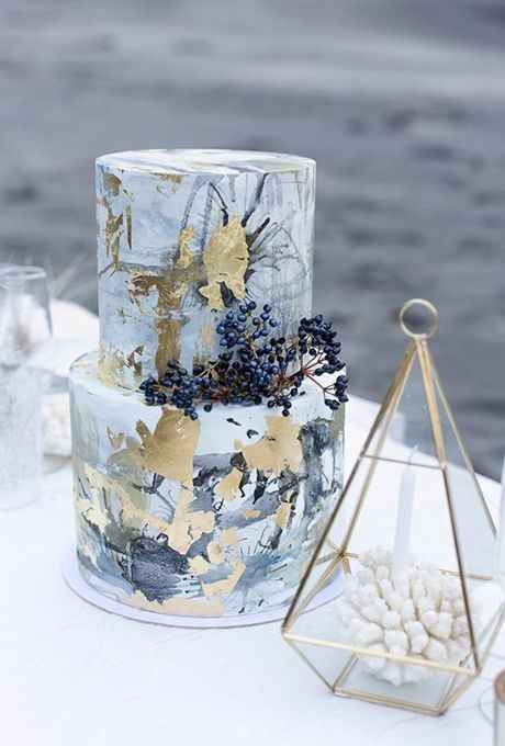 Bolo de casamento moderno 10