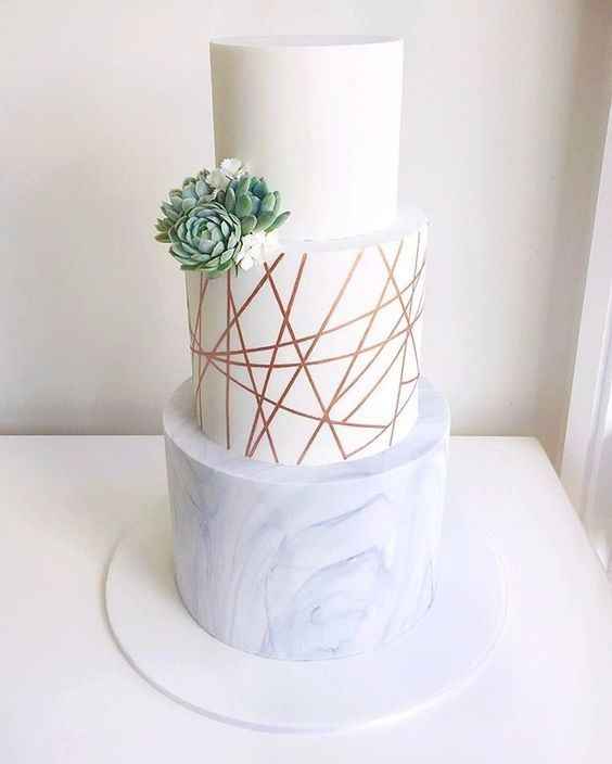 Bolo de casamento moderno 16