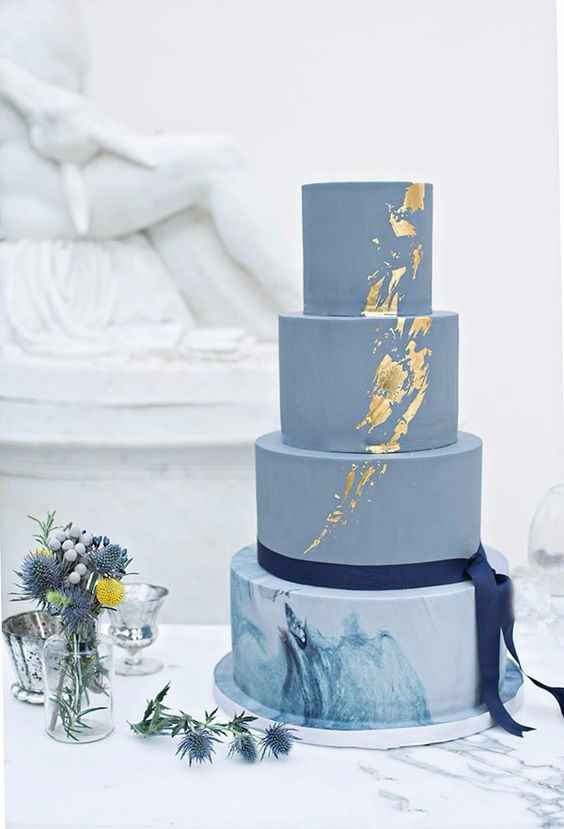 Bolo de casamento moderno 17