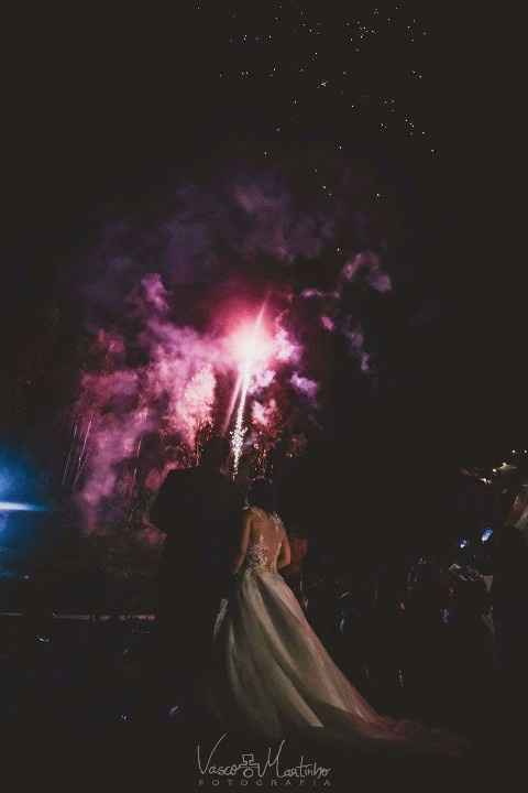 O fogo de artifício