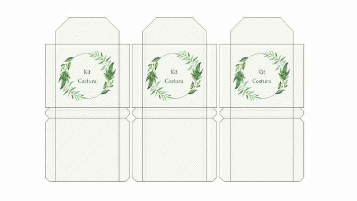 Envelope kit costura