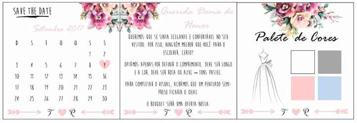 Molde convite Madrinha/ Damas de Honor