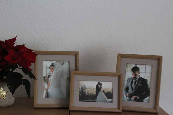 Molduras com fotos do casamento