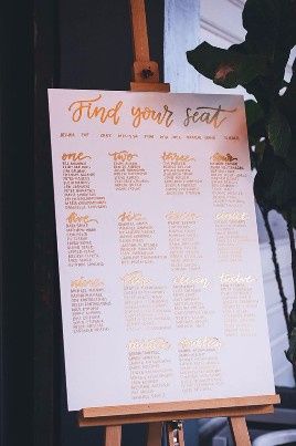 Seating plan moderno 