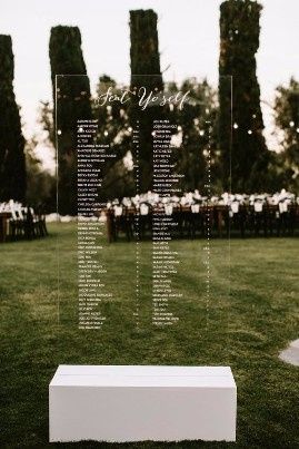 Seating plan moderno 