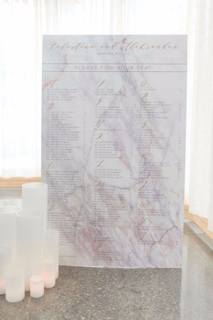 Seating plan moderno 