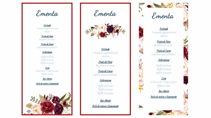 Ementas florais 2