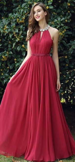 Vestidos damas de honor para o mês vermelho 4