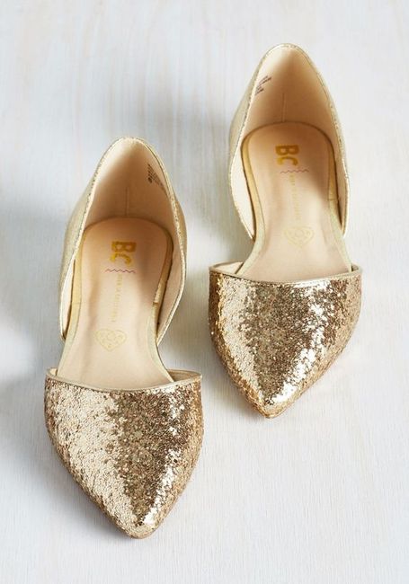 Sapatos de noiva para o mês Dourado 11