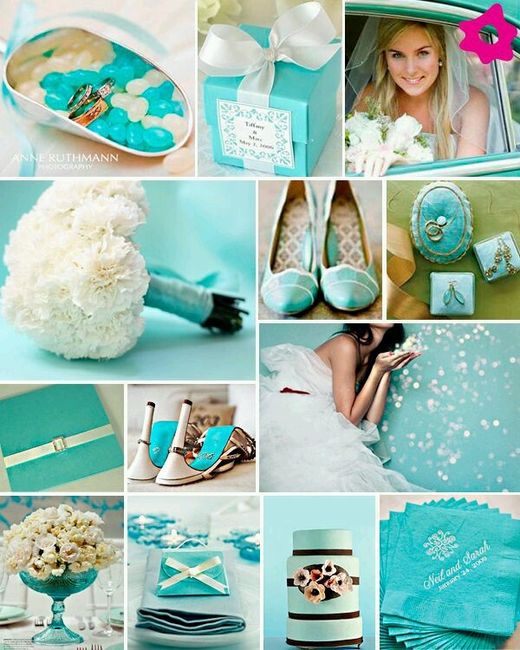 Decoração casamento azul turquesa? - 4