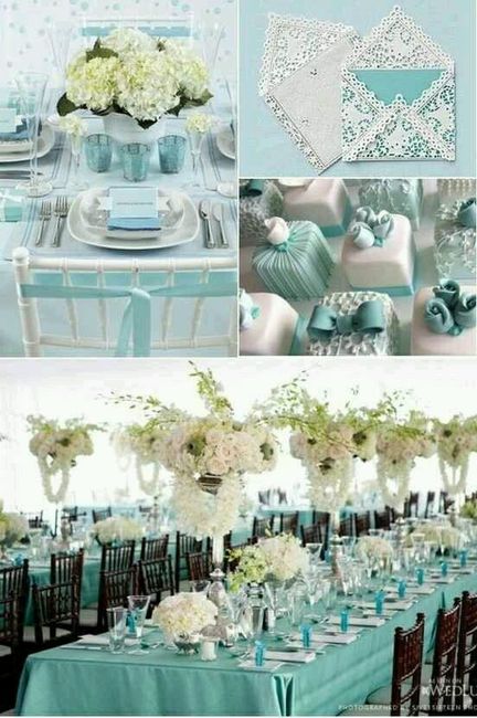 Decoração casamento azul turquesa? - 5