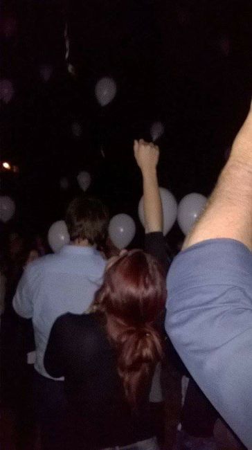 Lançamento de Balões na nossa quinta2