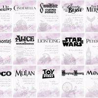 Marcadores de mesa - disney - 1