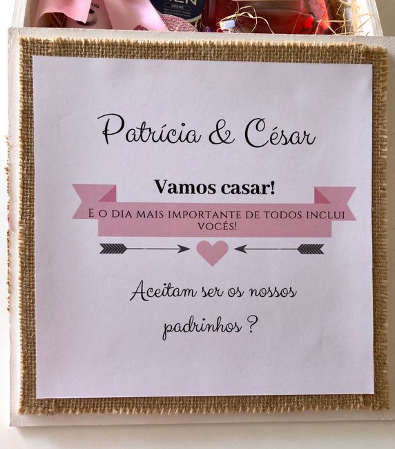 Convite Padrinhos- Check ! - 2