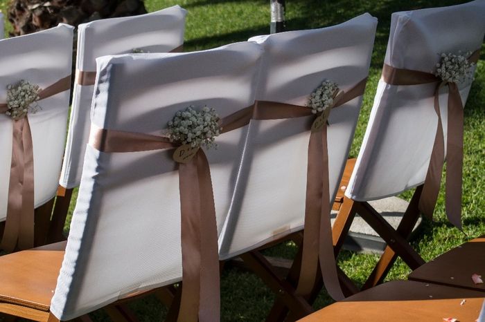 cadeiras da cerimonia