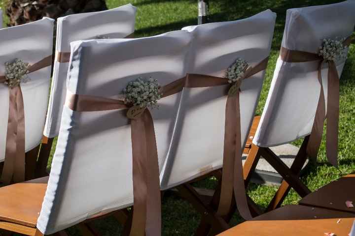 cadeiras da cerimonia