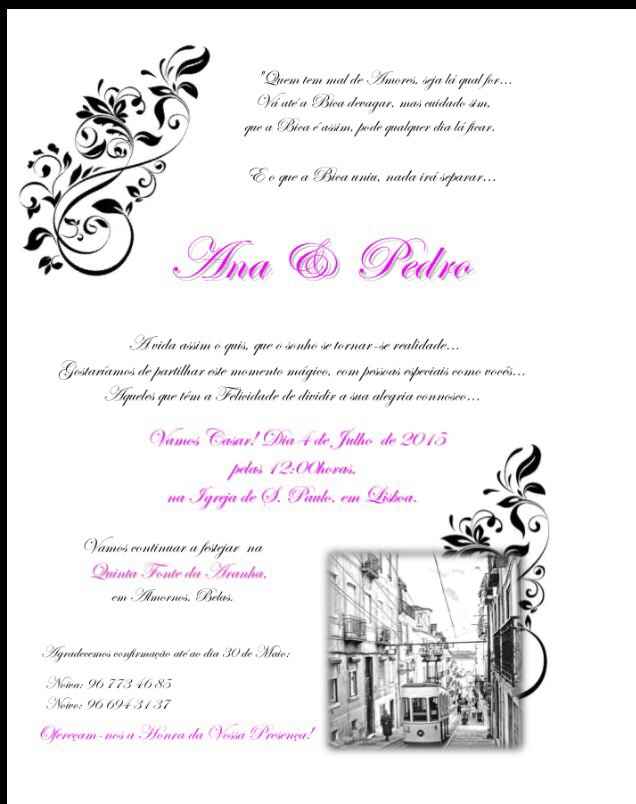 Convites :) - 2