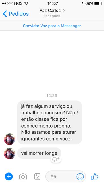 Fornecedor pouco amável. - 1