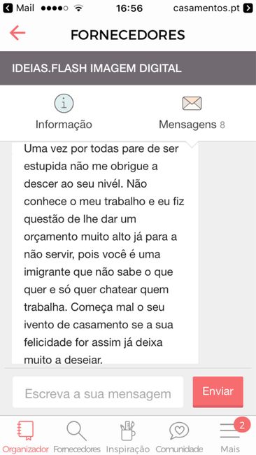 Fornecedor pouco amável. - 1