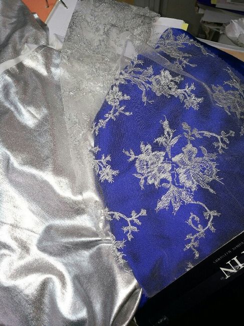 Inspiração cores - azul , branco e prateado - 2