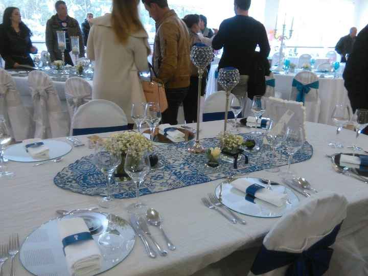 Inspiração cores - azul , branco e prateado - 4