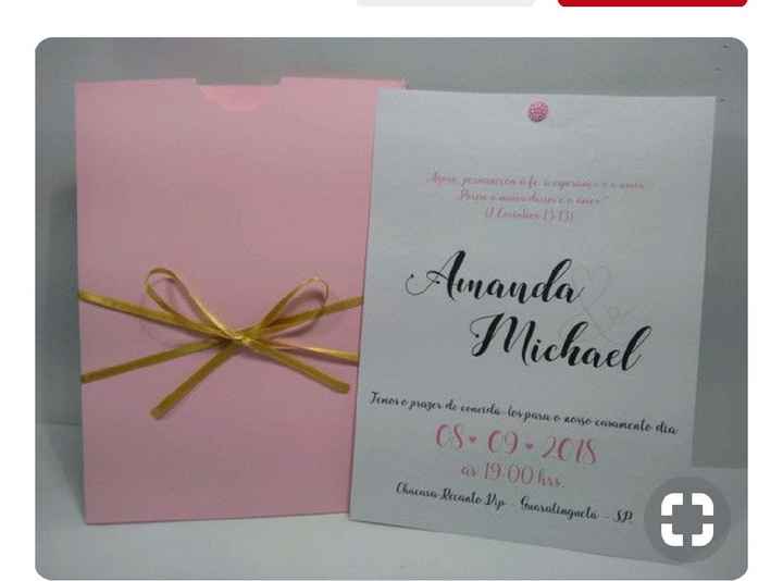 Branco, dourado e Rosa - Convites - 6