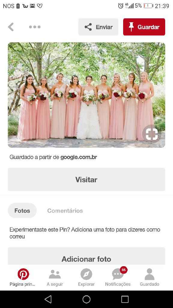 Branco, dourado e Rosa - Damas de Honor - 3