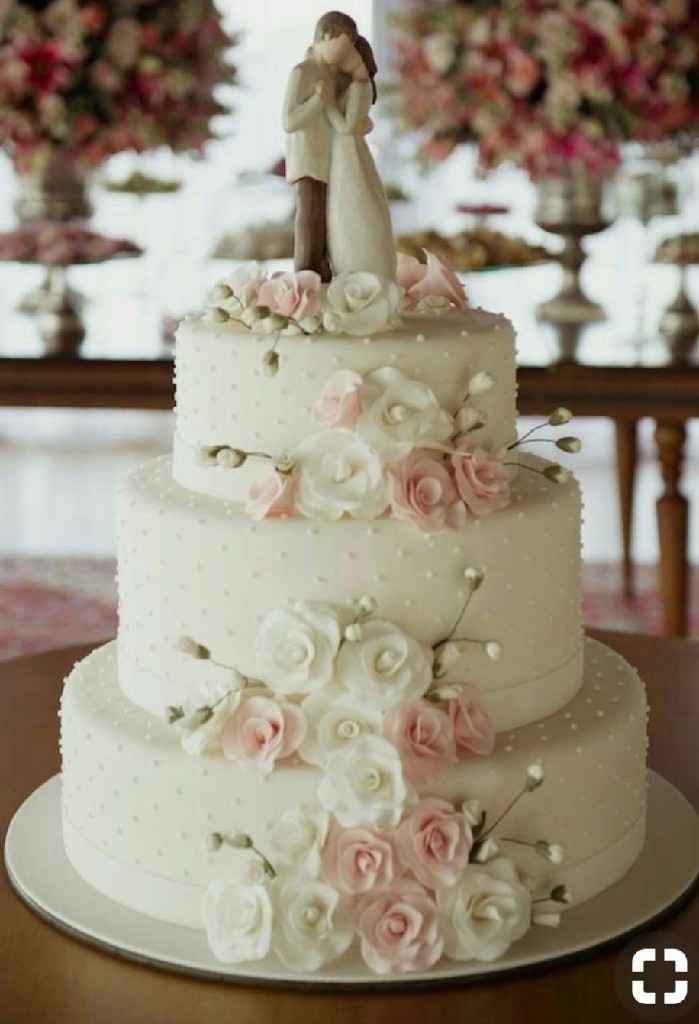 Casamento estilo clássico - bolo - 1