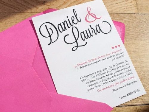 Os meus convites de casamento: Andreia 2