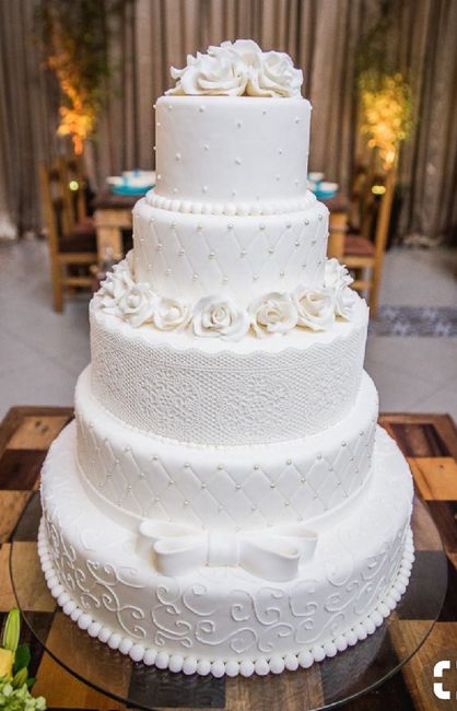 Casamento estilo clássico - bolo - 2
