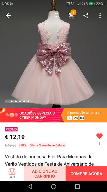 Vestido parte de trás