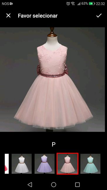 Vestido parte da frente
