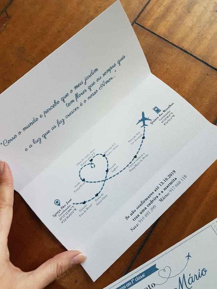 Partilha 1 imagem dos convites de casamento - 1