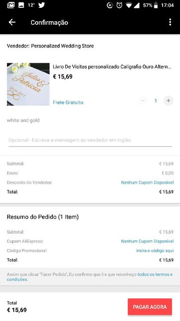 Livro honra ❤️ - 1