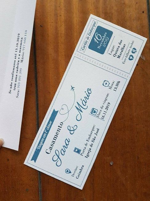Partilha 1 imagem dos convites de casamento - 2