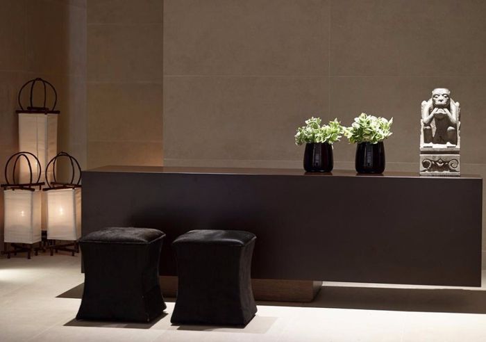 uma recepçao do spa