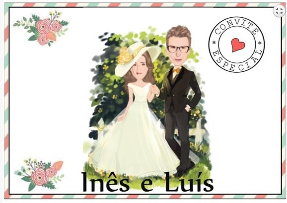 O meu convite de casamento - 1