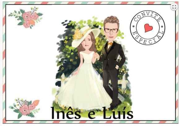 O meu convite de casamento - 1