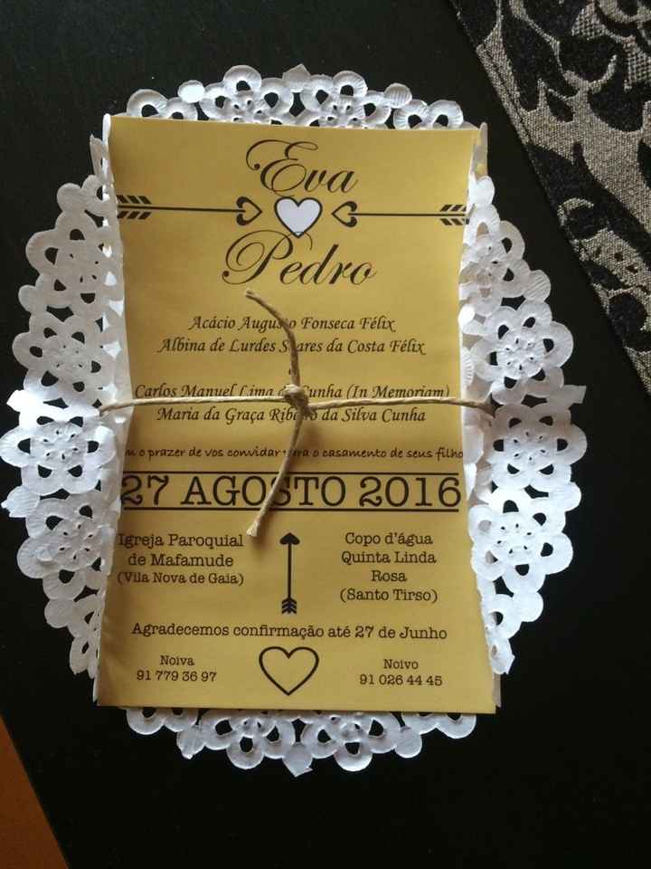 Convites: check! - 1