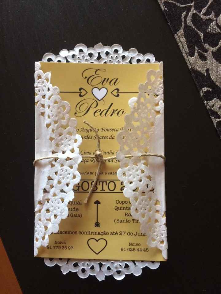 Convites: check! - 2