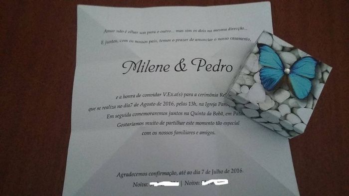 O nosso convite 