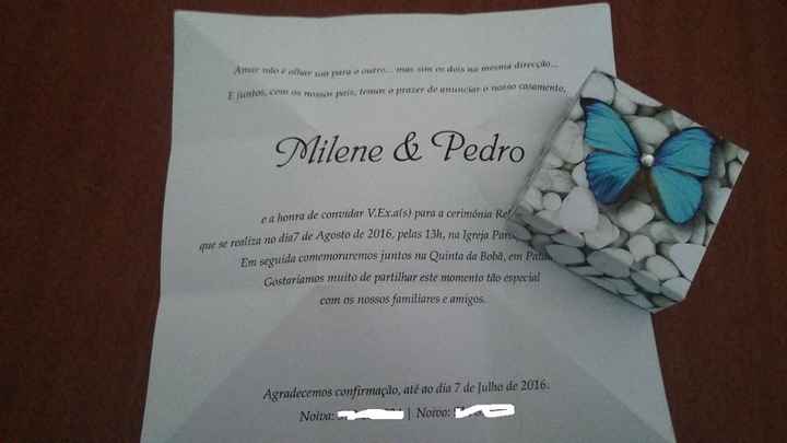O nosso convite 