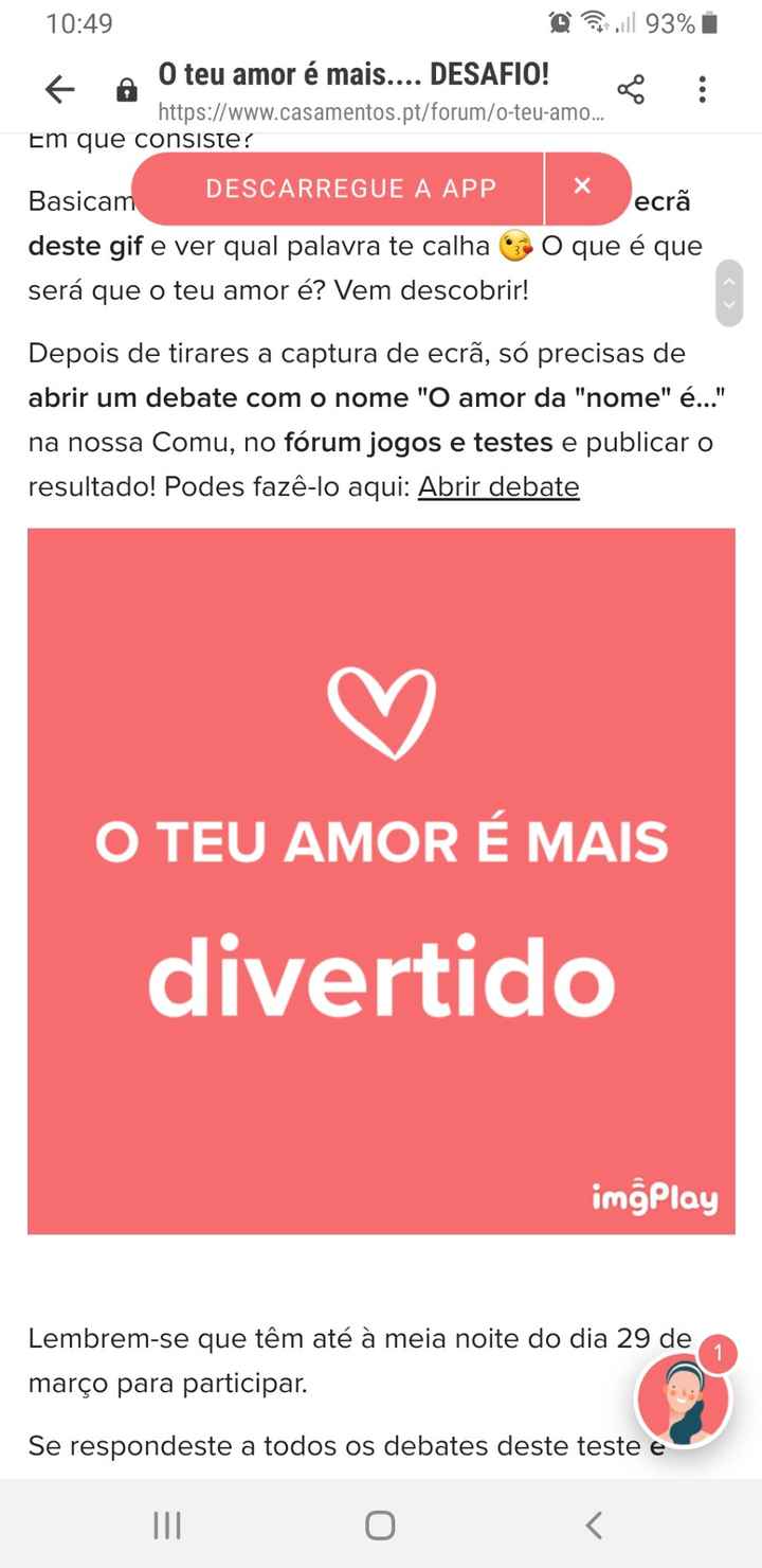 o amor da Ana é - 1