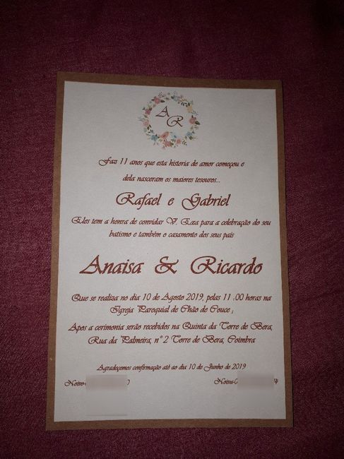 Convites Casamento/batizados - 1