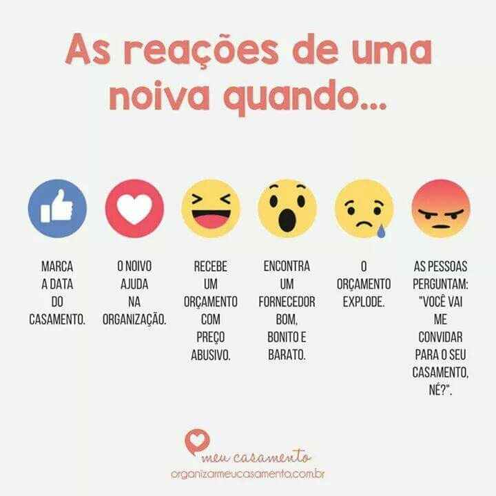 As reações de uma noiva quando... - 1